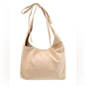 NWT reformation vittoria tote ecru suede